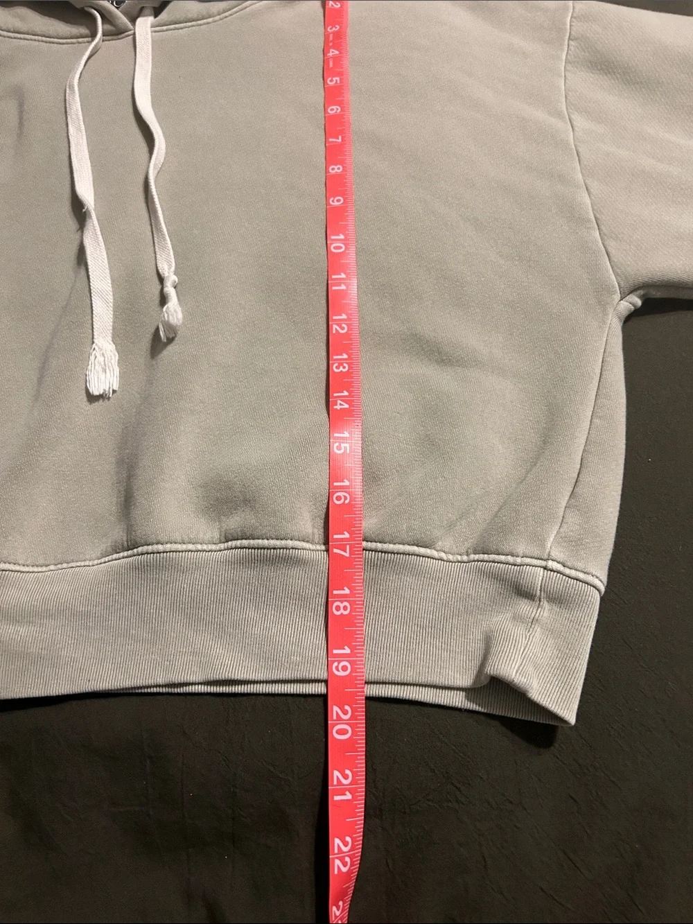 JCrew Women's Cropped Hoodie Sweatshirt Light Green